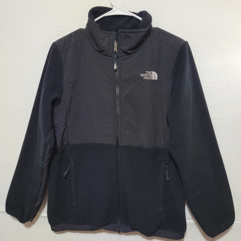 THE NORTH FACE DENALI POLARTEC FLEECE JACKET GIRL'S SIZE XL(18) BLACK
